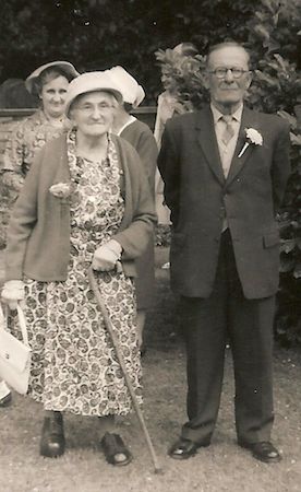 Alfred Newman with his wife Clara (née Gilbert) at Littleport in 1962. Photo: Andrew Martin